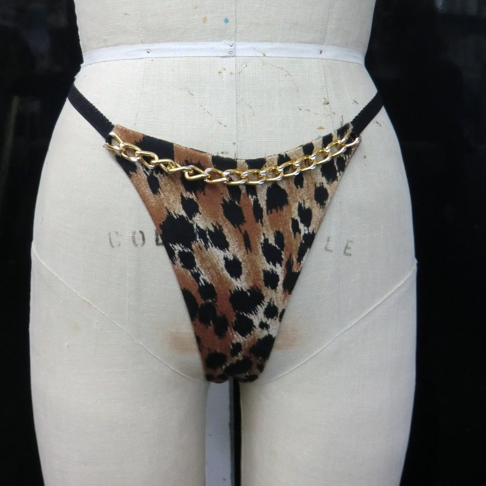 SEXY Faux Leopard  G string